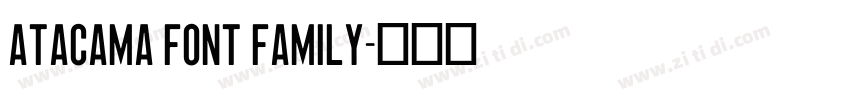 Atacama Font Family字体转换
